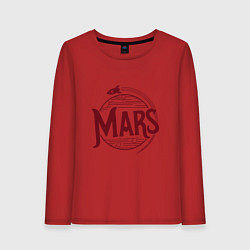 Лонгслив хлопковый женский Mars, цвет: красный