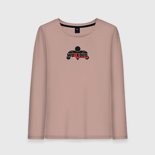 Женский лонгслив WorkOut: GTA V Style / Пыльно-розовый – фото 1