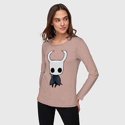 Лонгслив хлопковый женский Hollow Knight, цвет: пыльно-розовый — фото 2