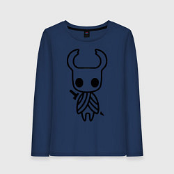 Лонгслив хлопковый женский Hollow Knight, цвет: тёмно-синий