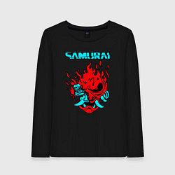 Лонгслив хлопковый женский SAMURAI KEANU REEVES, цвет: черный