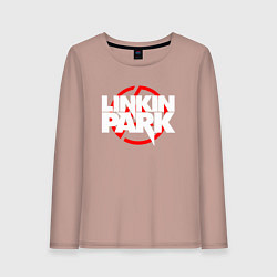 Лонгслив хлопковый женский LINKIN PARK, цвет: пыльно-розовый