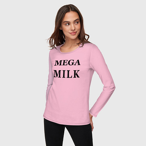 Женский лонгслив Billie Eilish: Mega Milk / Светло-розовый – фото 3