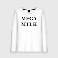 Лонгслив хлопковый женский Billie Eilish: Mega Milk, цвет: белый