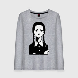 Женский лонгслив Wednesday Addams