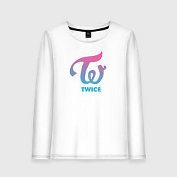 Лонгслив хлопковый женский Twice, цвет: белый