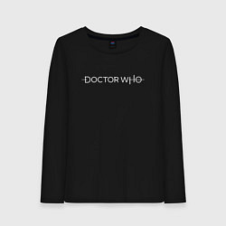 Лонгслив хлопковый женский DOCTOR WHO, цвет: черный