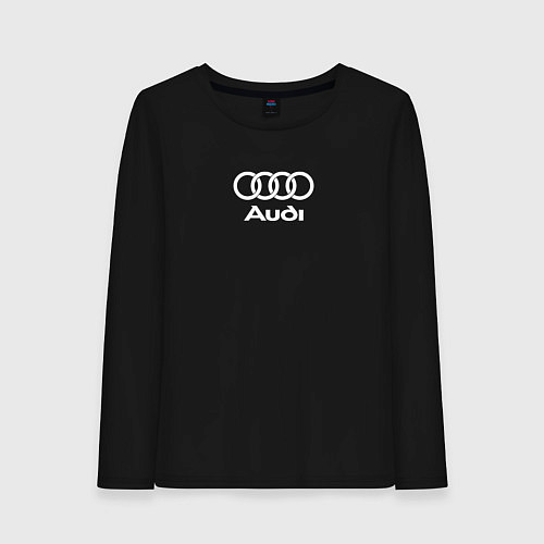 Женский лонгслив Audi Ауди / Черный – фото 1