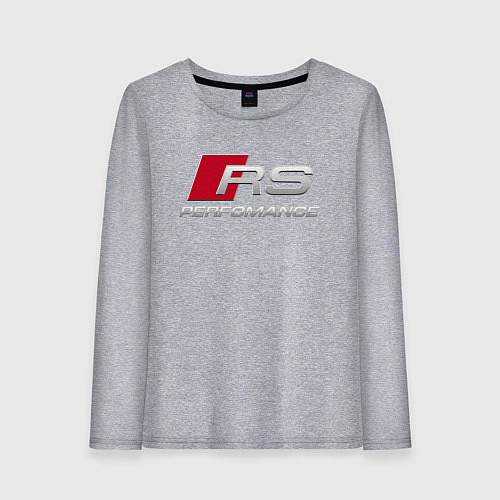 Женский лонгслив AUDI RS / Меланж – фото 1