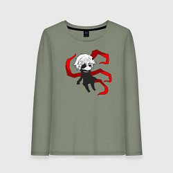 Лонгслив хлопковый женский Токийский гуль, цвет: авокадо