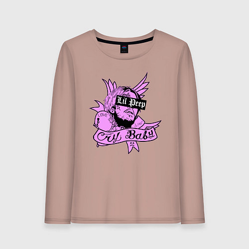 Женский лонгслив LIL PEEP / Пыльно-розовый – фото 1