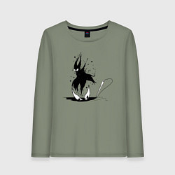 Лонгслив хлопковый женский Hollow Knight, цвет: авокадо