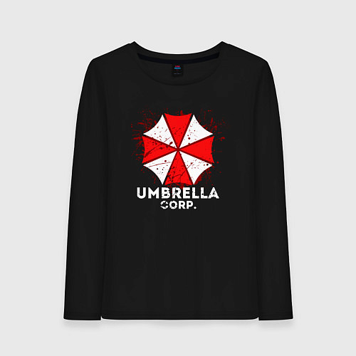 Женский лонгслив UMBRELLA CORP / Черный – фото 1