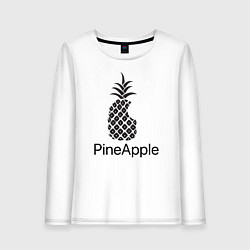 Лонгслив хлопковый женский PineApple, цвет: белый