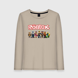 Лонгслив хлопковый женский ROBLOX, цвет: миндальный