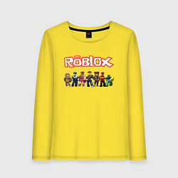 Лонгслив хлопковый женский ROBLOX, цвет: желтый