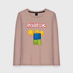 Лонгслив хлопковый женский ROBLOX, цвет: пыльно-розовый