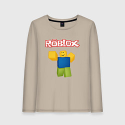 Лонгслив хлопковый женский ROBLOX, цвет: миндальный
