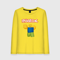 Лонгслив хлопковый женский ROBLOX, цвет: желтый