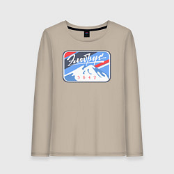 Лонгслив хлопковый женский Эльбрус 5642, цвет: миндальный