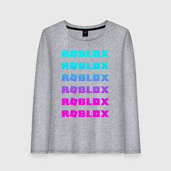 Лонгслив хлопковый женский ROBLOX, цвет: меланж