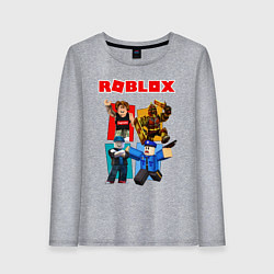 Лонгслив хлопковый женский ROBLOX, цвет: меланж