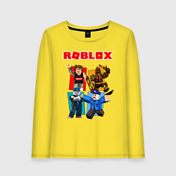 Лонгслив хлопковый женский ROBLOX, цвет: желтый