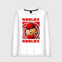 Лонгслив хлопковый женский ROBLOX, цвет: белый