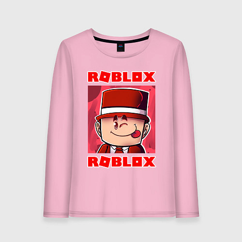 Женский лонгслив ROBLOX / Светло-розовый – фото 1