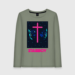 Лонгслив хлопковый женский STARBOY, цвет: авокадо