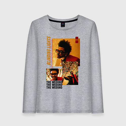 Женский лонгслив BLINDING LIGHTS / Меланж – фото 1