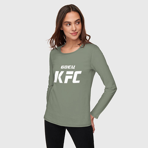 Женский лонгслив Боец KFC / Авокадо – фото 3
