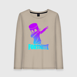 Лонгслив хлопковый женский FORTNITE X MARSHMELLO, цвет: миндальный