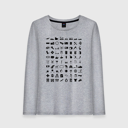 Женский лонгслив Путешественник вне рамок81 / Меланж – фото 1