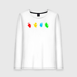 Лонгслив хлопковый женский Queen, цвет: белый