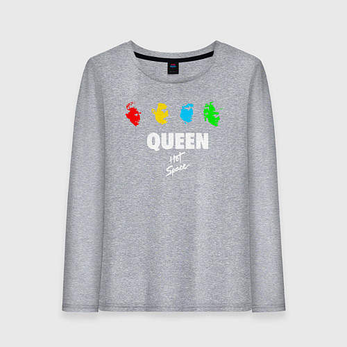 Женский лонгслив Queen / Меланж – фото 1