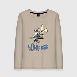 Лонгслив хлопковый женский BLINK-182, цвет: миндальный