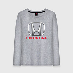 Лонгслив хлопковый женский HONDA, цвет: меланж