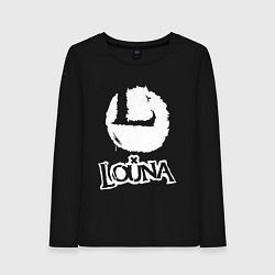 Лонгслив хлопковый женский Louna, цвет: черный