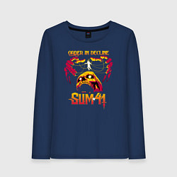 Лонгслив хлопковый женский Sum 41 Order In Decline, цвет: тёмно-синий