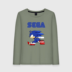 Лонгслив хлопковый женский SEGA, цвет: авокадо