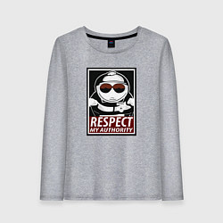 Лонгслив хлопковый женский ЮЖНЫЙ ПАРК, цвет: меланж