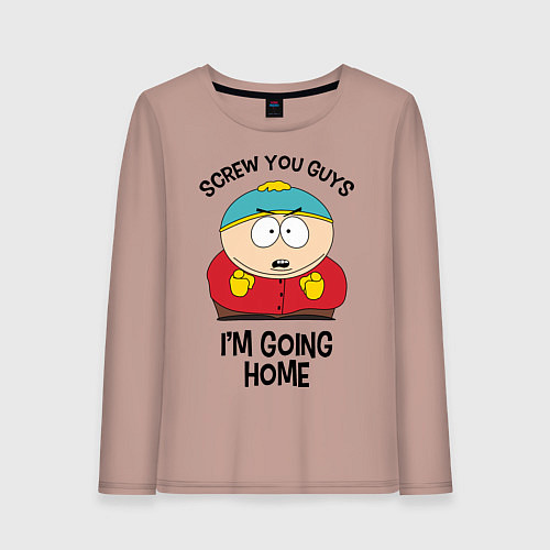 Женский лонгслив South Park, Эрик Картман / Пыльно-розовый – фото 1