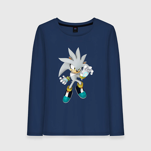 Женский лонгслив SONIC / Тёмно-синий – фото 1