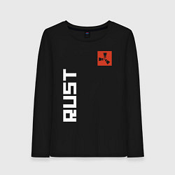 Лонгслив хлопковый женский RUST, цвет: черный