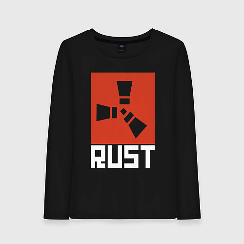 Женский лонгслив RUST / Черный – фото 1