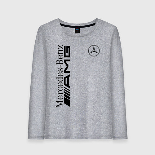 Женский лонгслив MERCEDES-BENZ AMG / Меланж – фото 1