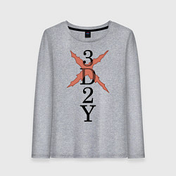 Лонгслив хлопковый женский 3D 2Y, цвет: меланж
