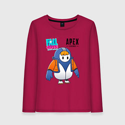 Лонгслив хлопковый женский Fall Guys Apex Legends, цвет: маджента
