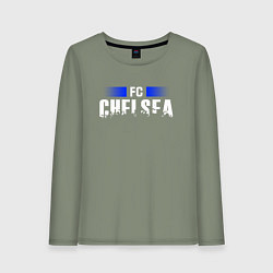 Лонгслив хлопковый женский FC Chelsea, цвет: авокадо